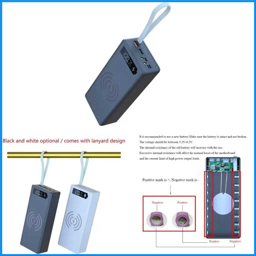 

1 Set C16PD Version Battery Box DIY Power Holder Welding-free Battery 5V-3A 9V-2A 12V-1.5A
