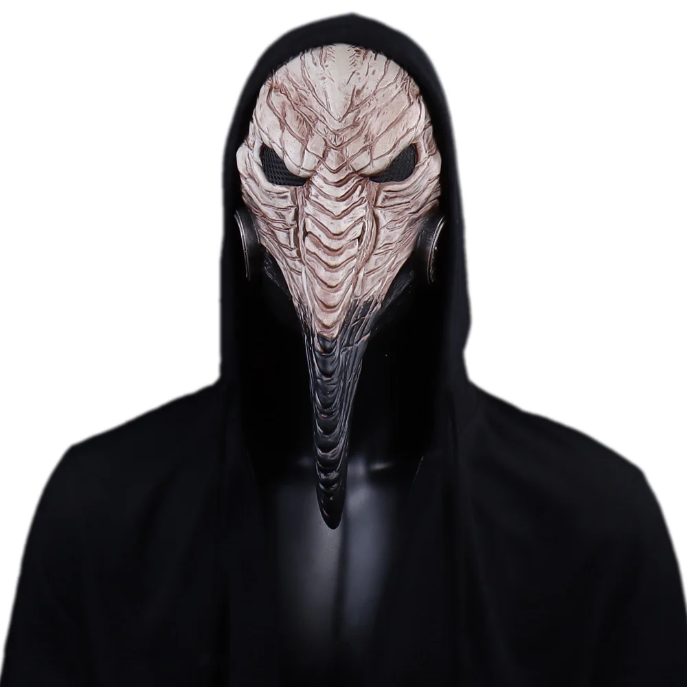 Long Nose Bird Beak Latex Masks Carnival Masquerade Halloween Party Costume Props Steam punk Plague Doctor Mask Cosplay