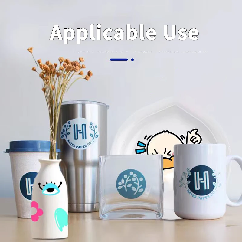 10 Sheets A4 Inkjet Waterslide Decal Transfer Paper White Transparent For DIY Mugs Procelain Phone Case Glass Metal Crystal