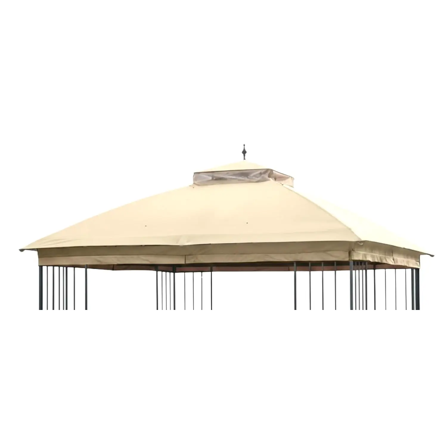 10x10ft Gazebo Replacement Canopy Top Reinforced Riplock 350 Fabric Water UV Resistant Outdoor Patio Cover, Customized