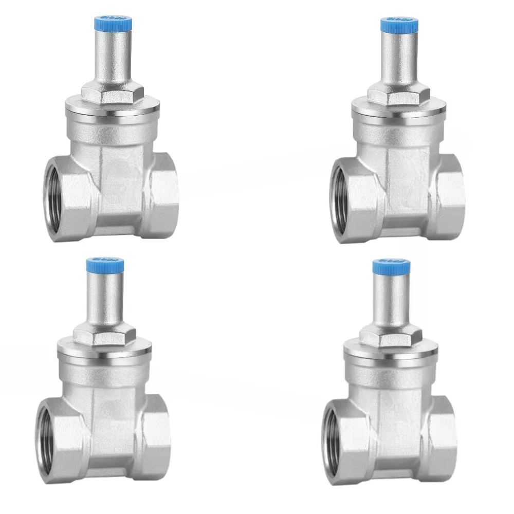 Lishui LS673 Triangle Soft Seal Manual Angle Gate Valve Stainless Steel Handle Key Lockable Thread Design Water DN15-DN50