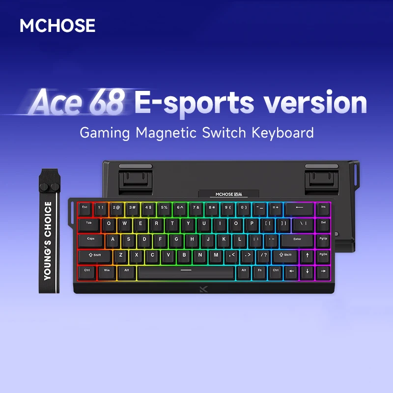 MCHOSE Ace68 8K Mechanical Keyboard 0.01mm RT Accuracy,128K Scan Rate ,Magnetic Switch,Customs Gaming Keyboards