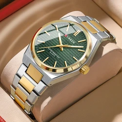 CURREN Luxus Herren Uhr 30M Wasserdicht Edelstahl Quarz Datum Uhr Casual Business Armbanduhr Stil Uhr für Männer