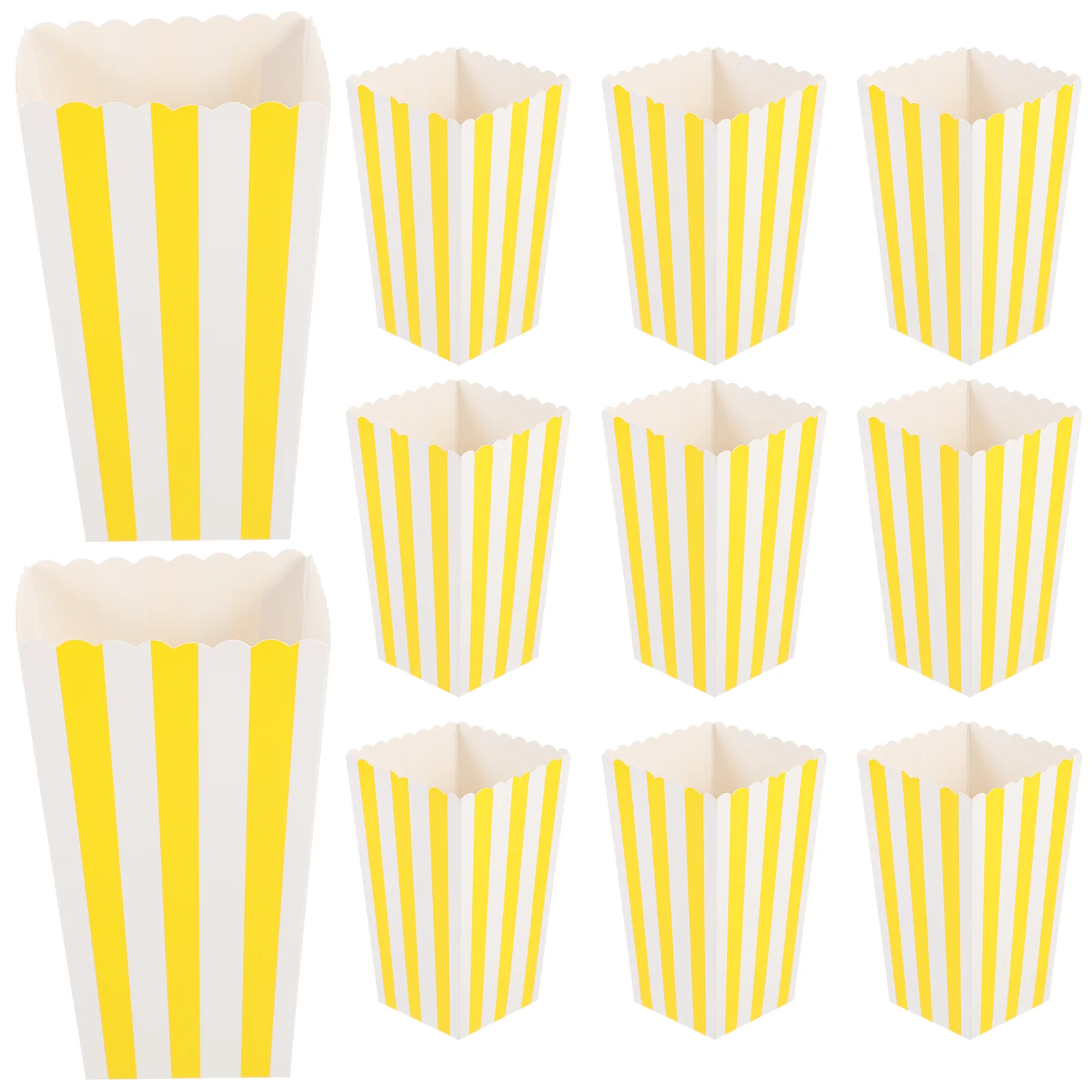 12 Pcs Popcorn Box Paper Food Boxes Party Snack Container Containers Movie Treat