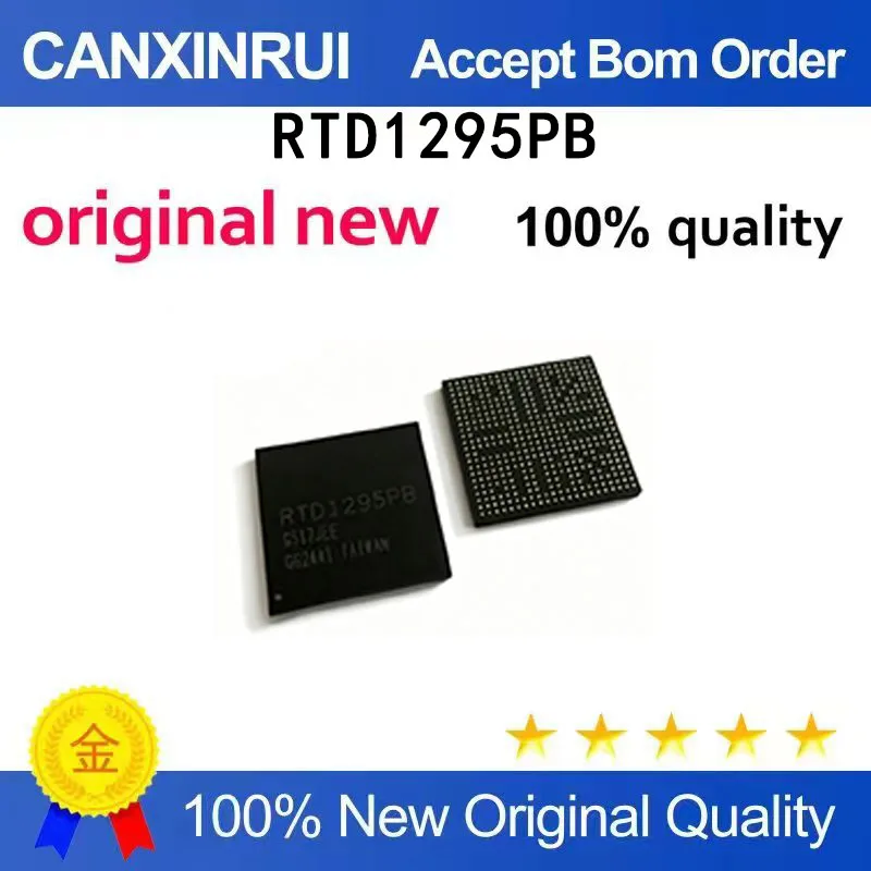 (5pcs-100pcs）Brand new original RTD1295PB RTD1295 BGA412 wireless router chip