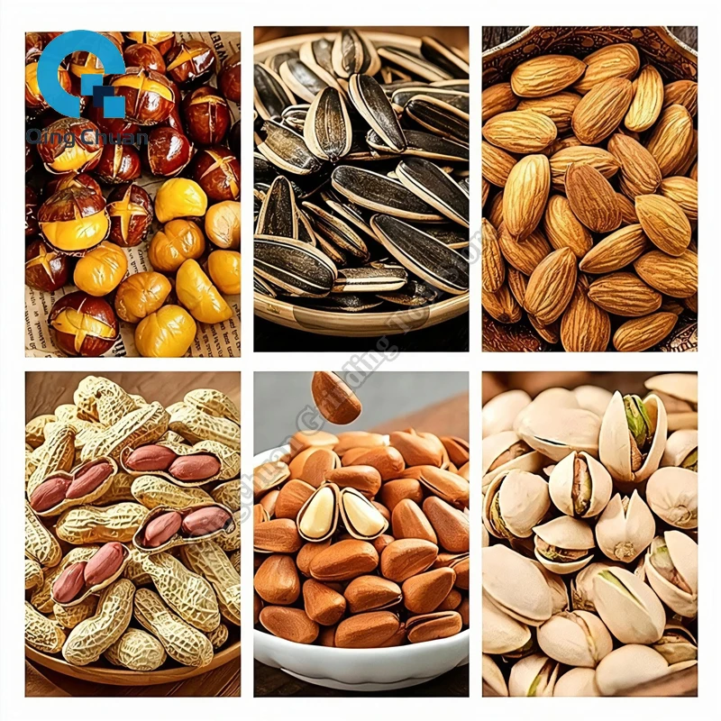 Roasting Machine Electromagnetic Heating Desktop Stainless Steel Rapeseed Dried Chili Nuts Grain Seed Stir-Frying Machine