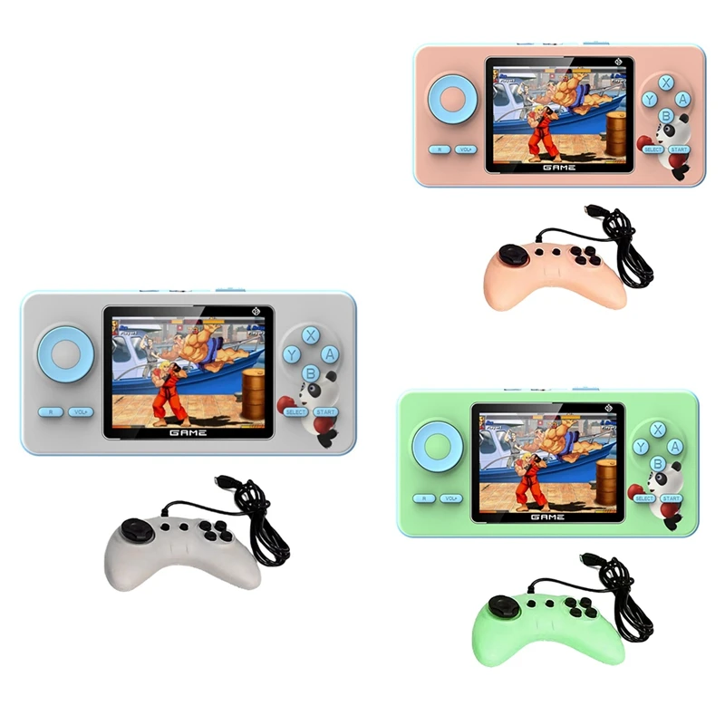 520 Games Video Game Console Retro Game Controller 2.4-Inch Screen Handheld Game Player Two-Person Mode