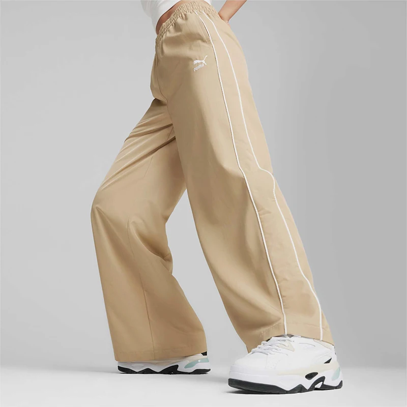 

Puma Authentic Current Season New Women's Loose Retro Sports Casual Patchwork Woven Pants 624216-83