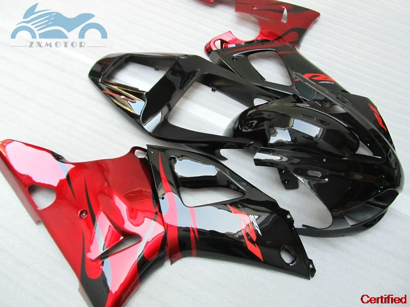 

Free Custom motorcycle fairings Kits Fit for YAMAHA YZF R1 1998 1999 YZFR1 98 99 ABS plastic fairing kit red black parts
