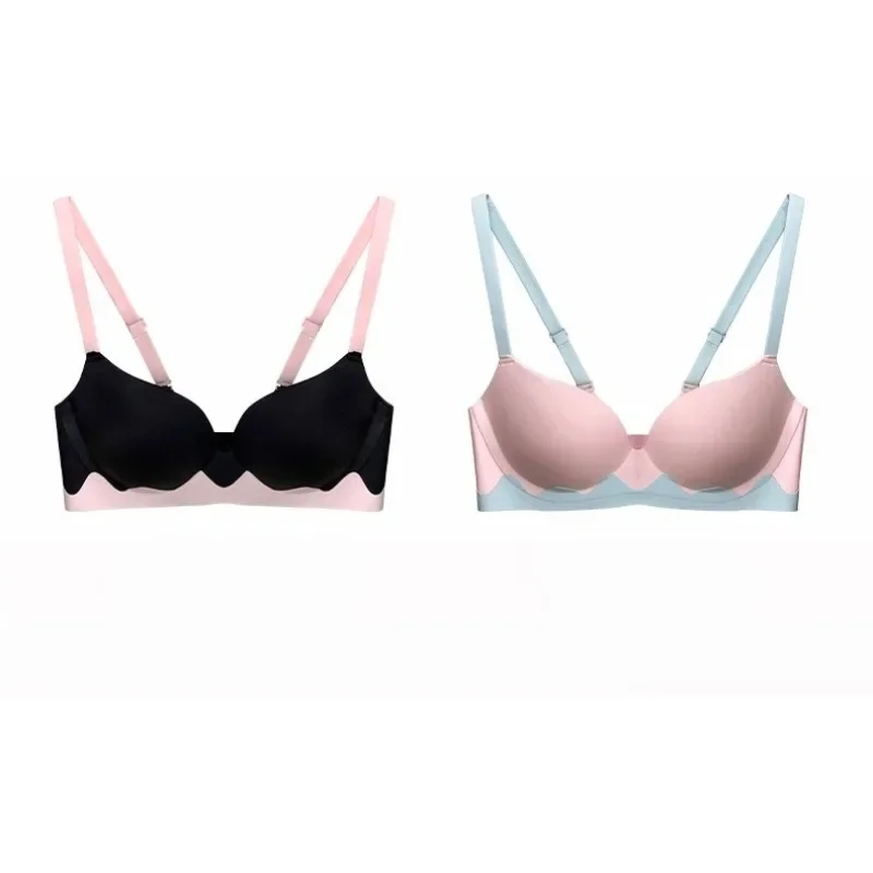 Japanese Kawaii Lingerie Bras for Girls, Dopamine Cute Seamless Bra & Sexy, Push Up Bralette Small Chest, Comic Anime Bestseller