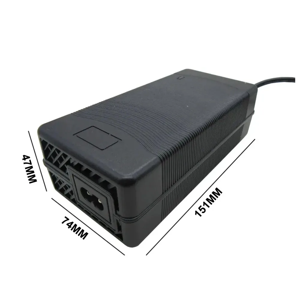 75.6V 2A Li-ion Charger 18S 64.8V 66.6V 10AH 20AH Lithium Battery Chargers T/PC/IEC 3Pin Connector With Fan