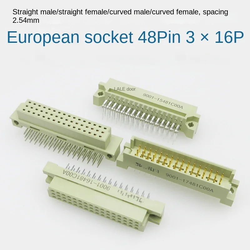 

European socket 348 three row 48p board to board 3 * 16pin connector 15481 bent male/straight female/bent female