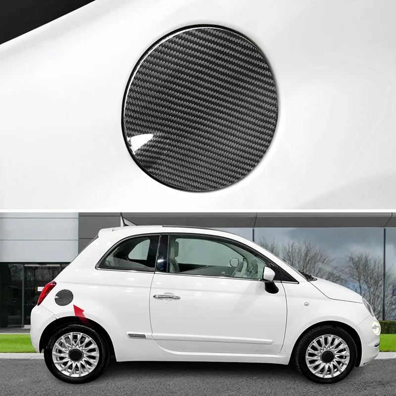 

Suitable for carbon fiber panel stickers on the outer fuel tank caps of Fiat 500Abarth vehicles from 2012 to 2019