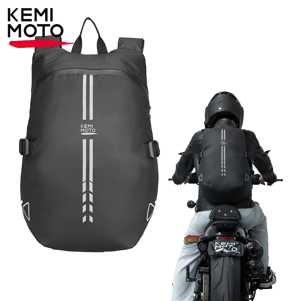 Motorcycle Backpack 40L Motorcycle Helmet Bag Backpack Waterproof for Riding Hiking Driving Travel Daily Office Trip Storage Bag