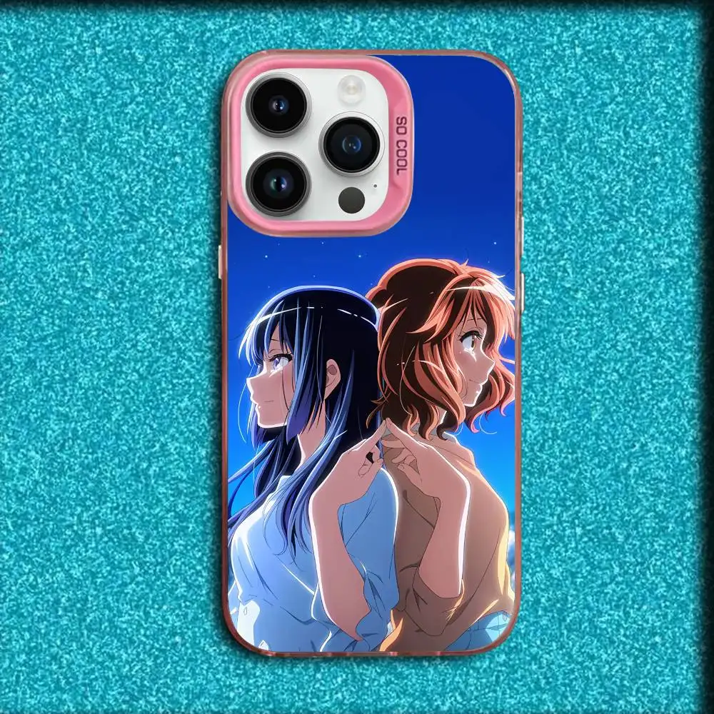 Hibike Animation euphonium movie 3 Phone Case For iPhone 17,16,15,14,13,12,11,Pro,Max,Plus,E,SE4,Air,Mini Pink IMD Box