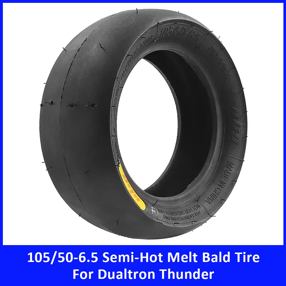 

105/50-6.5 Semi-Hot Melt Athletic Bald Tubeless Tires for Dualtron Ultra2 THUNDER II Kaabo Wolf Warrior Electric Scooter Tyres