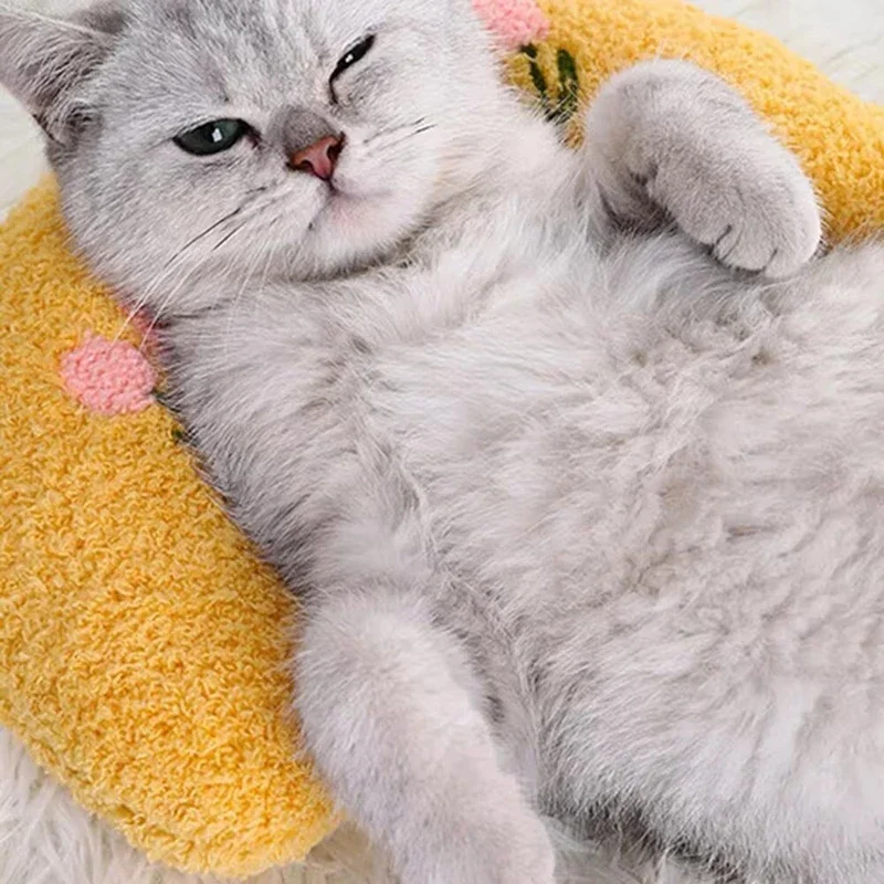 Almohada suave de peluche para perros y gatos – Mejora el descanso - imagen 2
