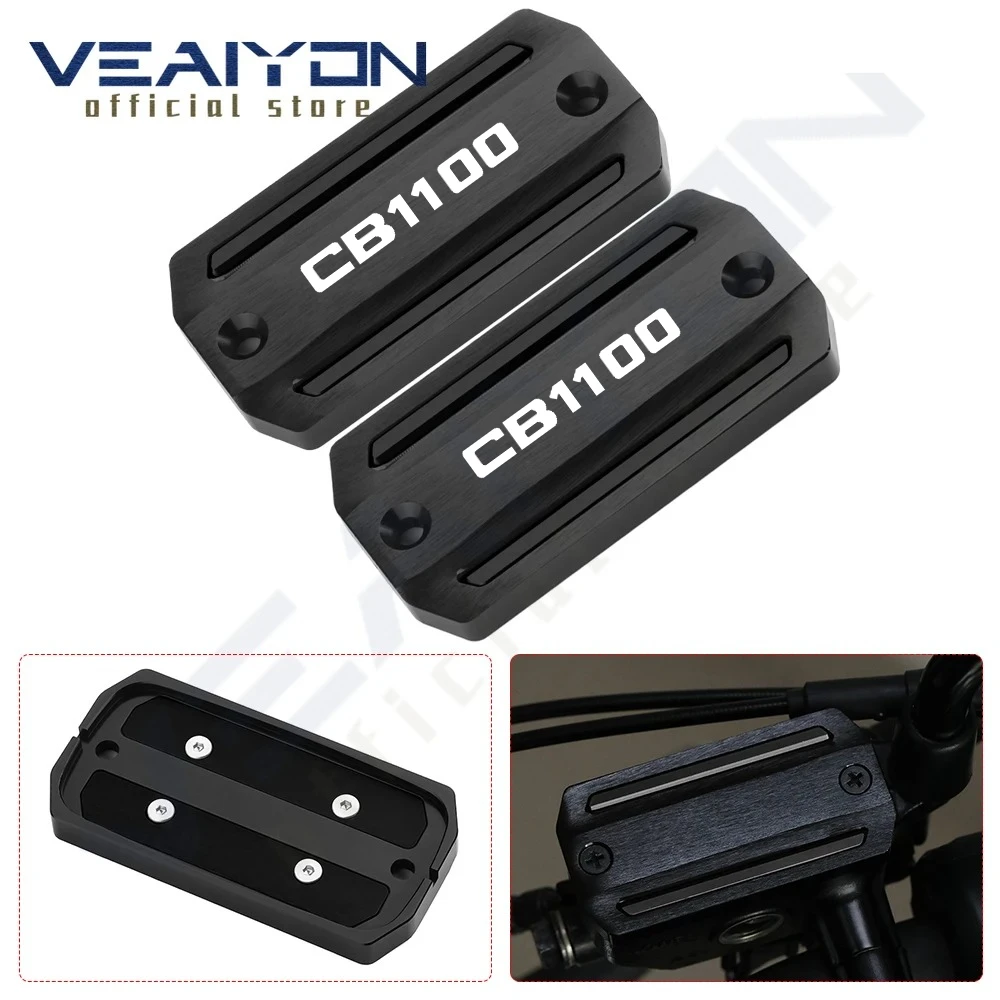 

For CB1100 CB1100EX CB1100RS 2019 2020 2021 Motorcycle Accessories Aluminum Brake Fluid Fuel Cylinder Reservoir Tank Caps Cover