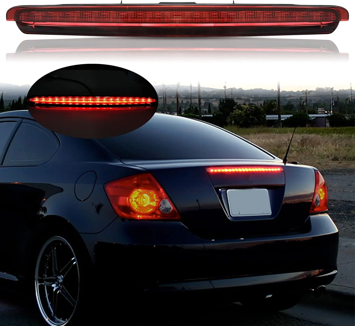 

LED 3rd Tail Brake Light for Scion tC 05-10, Rear Center Stop Lamp Replacement