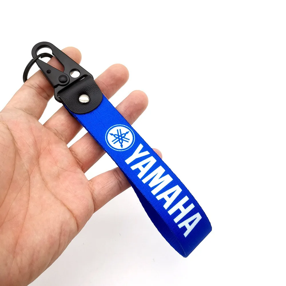 Chaveiro de Motocicleta com Cordão de Nylon para Yamaha R1 R3 R25 Mt-09 Mt07 Fazer Fz6 Xj6 R15 TMAX YS125 XTZ125 IB E8 Rxv YBR125