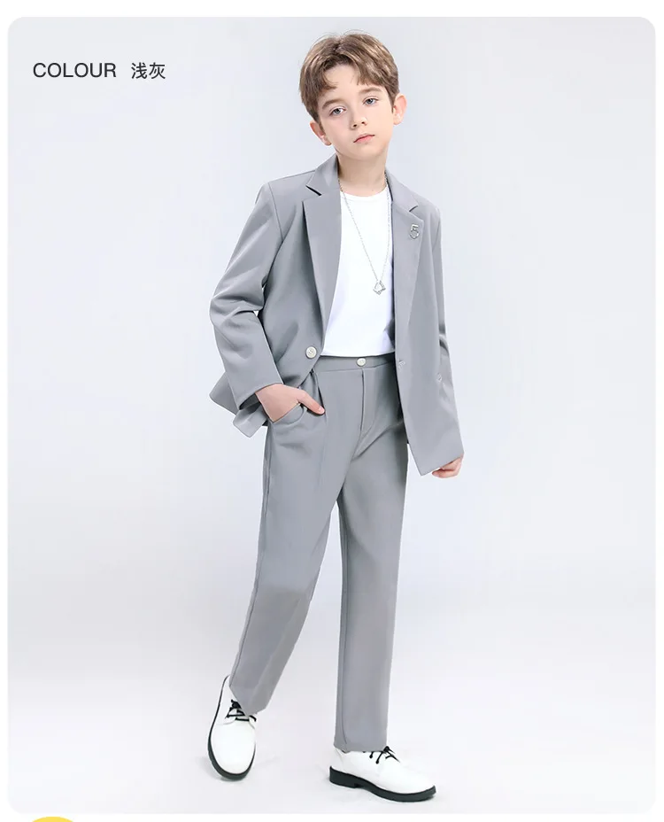 childrens grey dress pants Appaman Boys' Mod Suit Pants 5 Mist