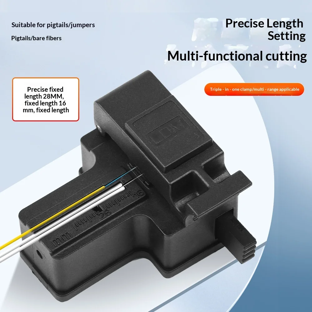 Picture 4: GUXITEK Mini Fiber Cutting Knife Leather Wire Cable Cutting Machine Hot Melt Cold Splicing Fiber Tool Set LDM-1