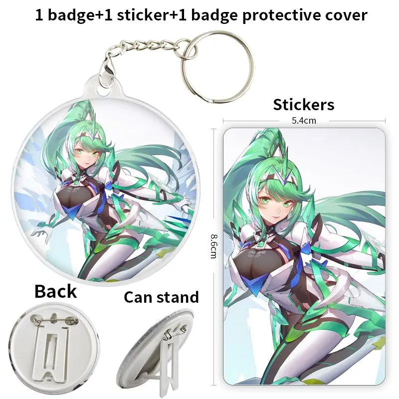 Pneuma Anime Character Game Soft Button Badge Brooch anchor Peripherals Pin Commemorative Lapel Decoration Tinplate