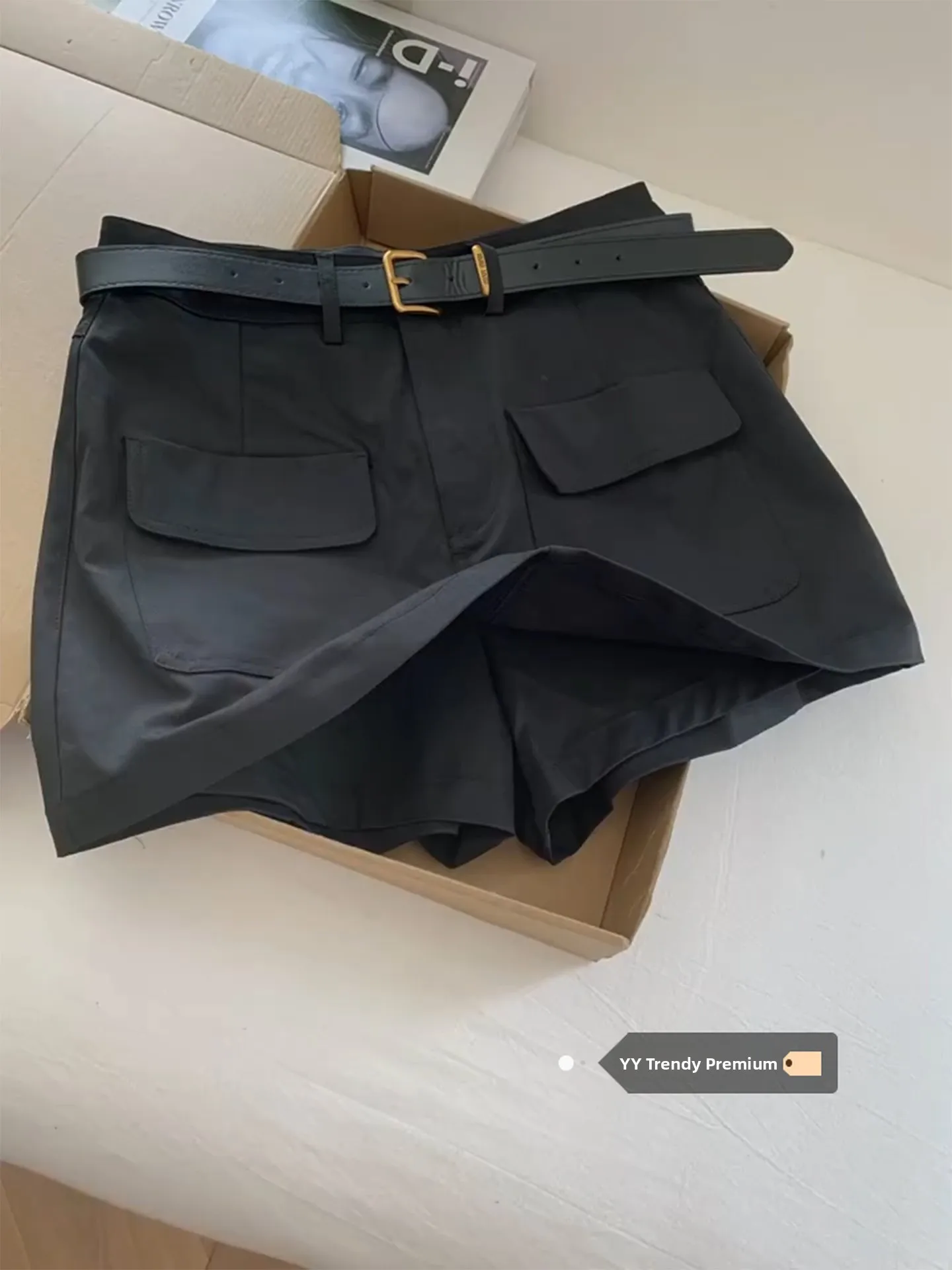 

Юбка-шорты Bla Workwear с высокой талией, А-силуэт, утягивающая, для женщин, повседневная, весна 2026, новинка