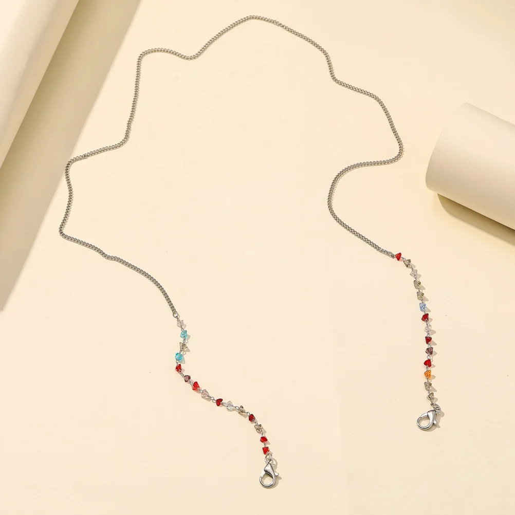 

1Pcs Woman Long Pearl Necklace Glasses Chain Non-Skid Eyeglasses Lanyard Mask Hanging Strap Charming Neck Jewelry Practical Mask