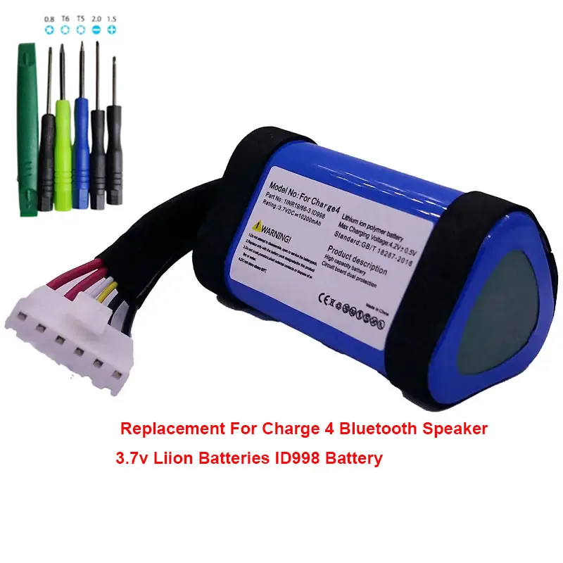 

ID998 Battery For JBL Charge 4 Bluetooth Speaker 4BLK Charge 4j 1INR19/66-3 SUN-INTE-118 Rechargeable Batteries