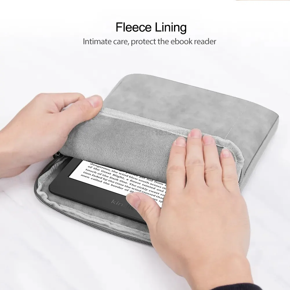 For Xiaomi Reader Pro II (7.8 inch 2022) e-Book Reader Cover, Canvas Plush inner Bag Shock Proof Protective Sleeve Case