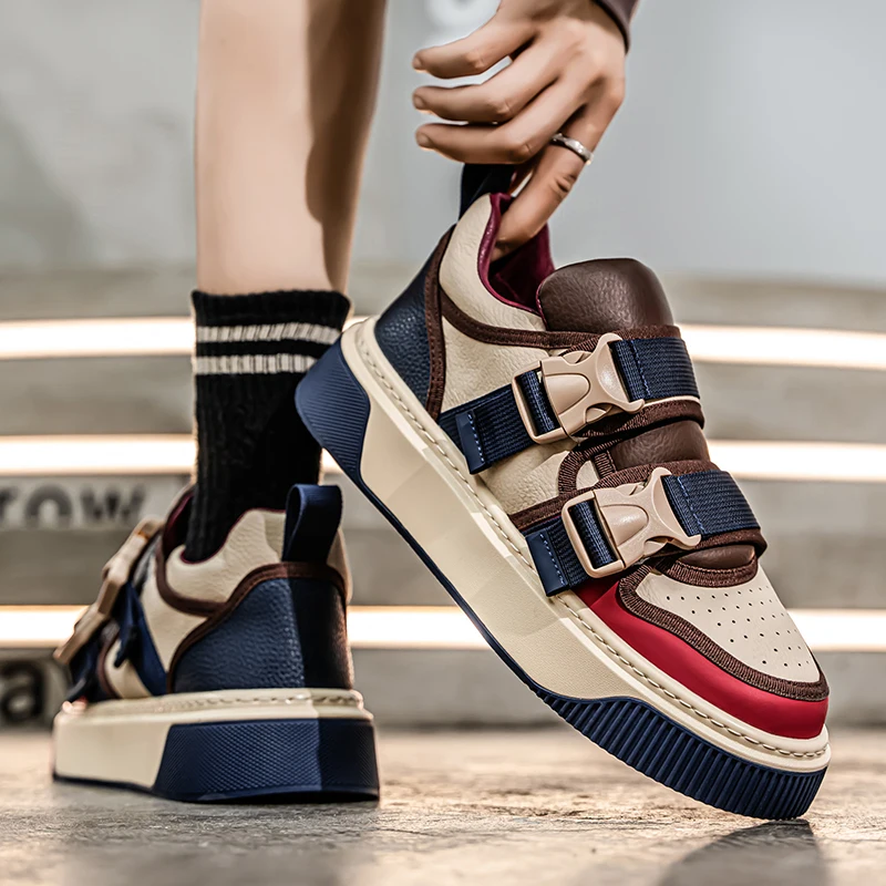 

2025 Spring Men's Skate Shoe Fashion Low Cut Mens Designer Shoes Comfortable Platform Skateboard Shoe Men Zapatos Para Hombre