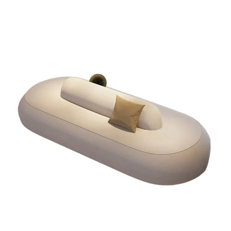 

Designer cream style, lobby lounge area, reception area, double-sided plush sofa