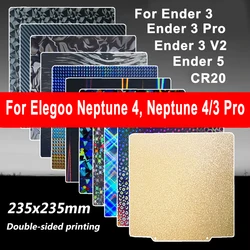Elegoo Neptune 4 빌드 플레이트 Neptune 3 Pro 가열 베드용 양면 스프링 스틸 PEI 시트 (Ender 3 V2, Ender 3, Ender 5 호환)