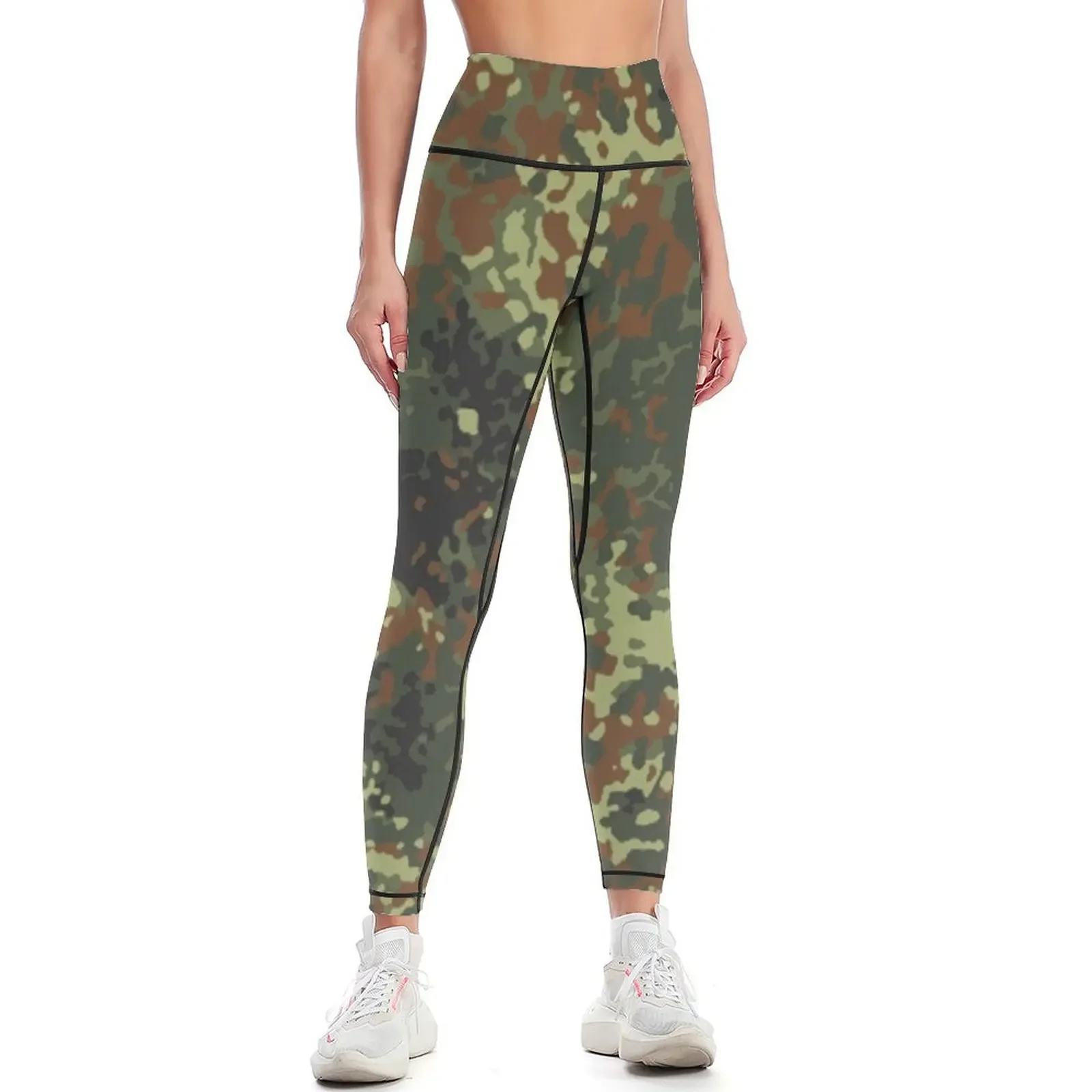 

Flecktarn Camo Leggings gym sportswear woman for physical sports woman gym Female legging pants Womens Leggings