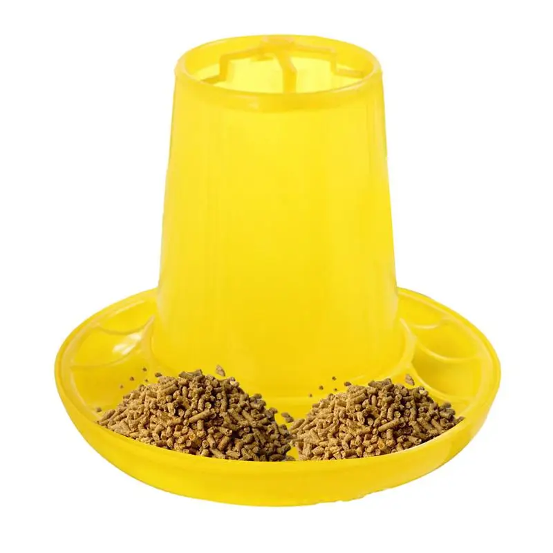 Large Chicken Feeder Quail Feeder Chicken Food Feeder No Mess Simple Duck Feeder Stable Chicken Coop Accessories Baby Chicken