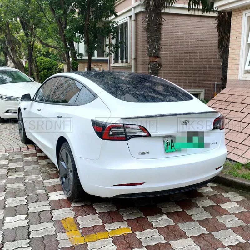 Dla Tesla Spoiler Model Y 2024 Akcesoria Spoilery Skrzydła dla Tesla Model 3 Highland 2024 Akcesoria 3/Y 2017-2024 Materiał ABS — zdjęcie 7