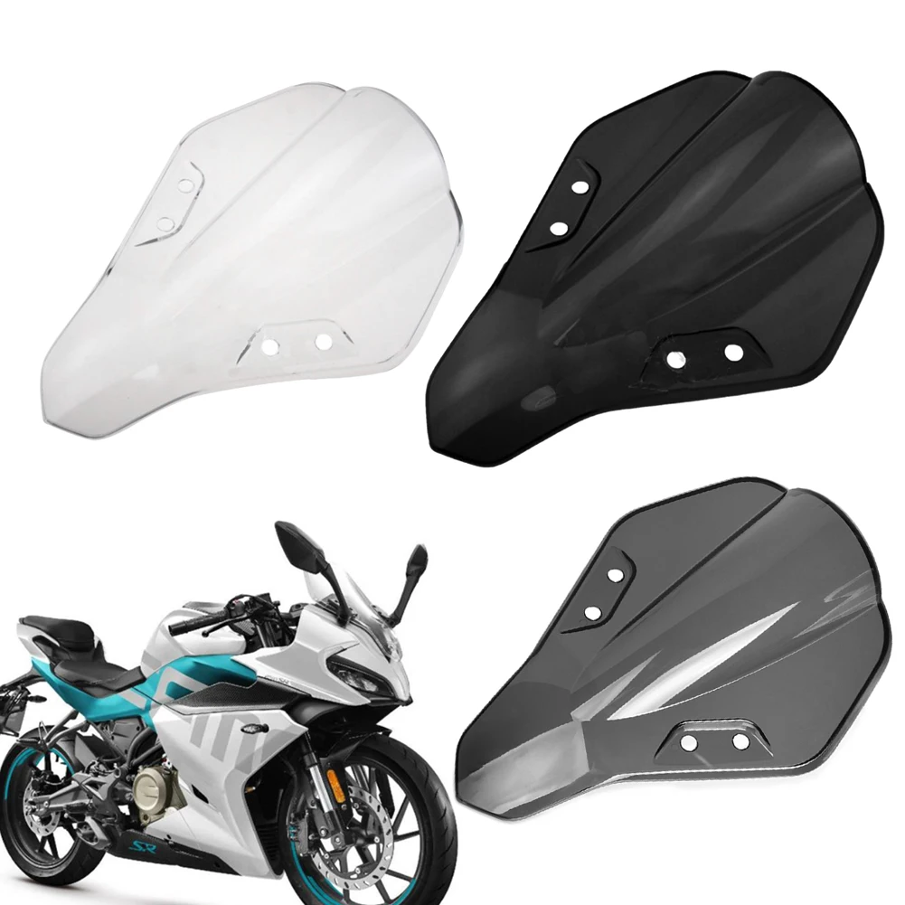 

For CFMOTO 250SR 300SR MY22 Motorcycle Front Windshield WindScreen Fairing Wind Deflector Black Grey Transparent