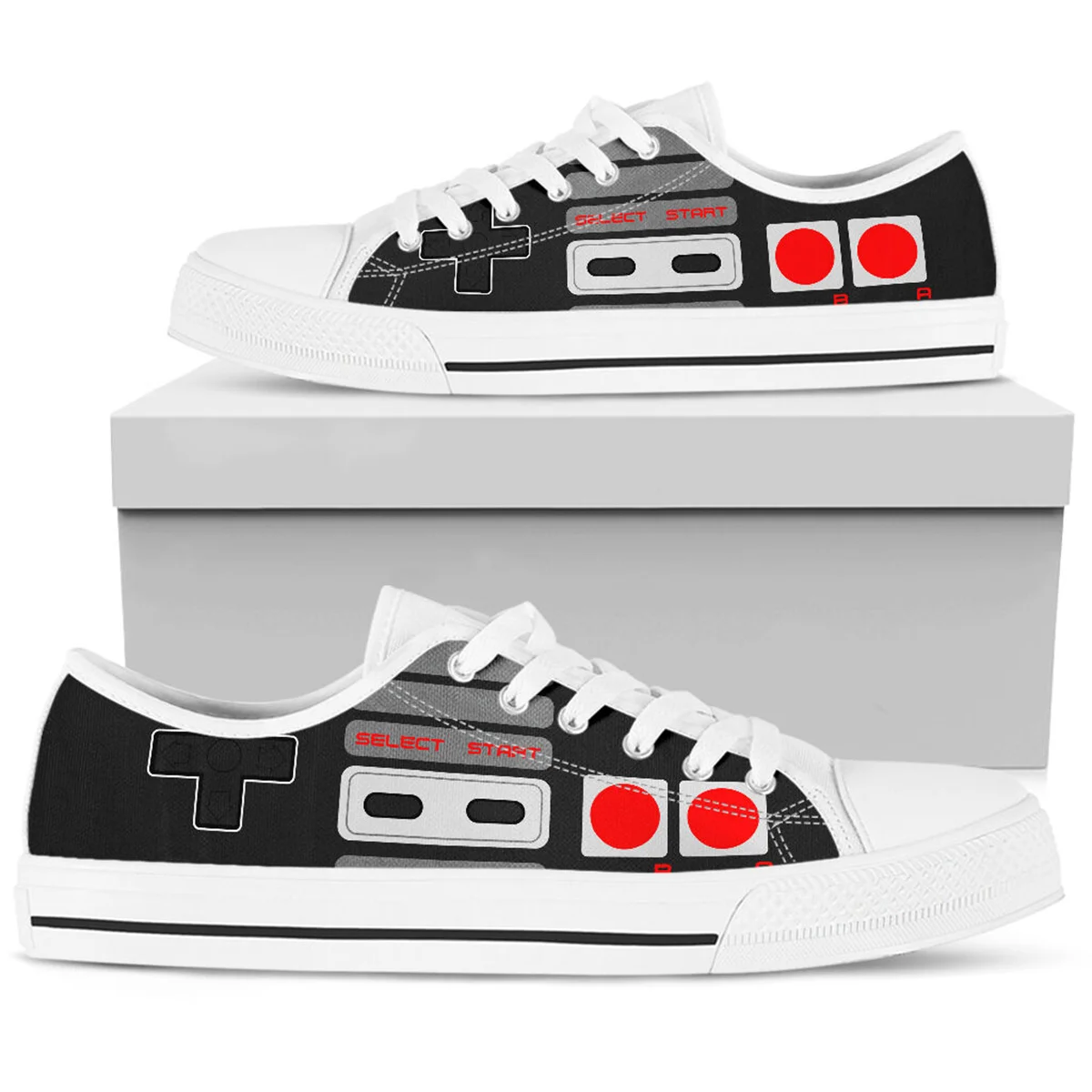Women Casual Shoes New White Game Design Sneakers Breathable Flower Lace-Up Women Sneakers Women Shoes Fashion