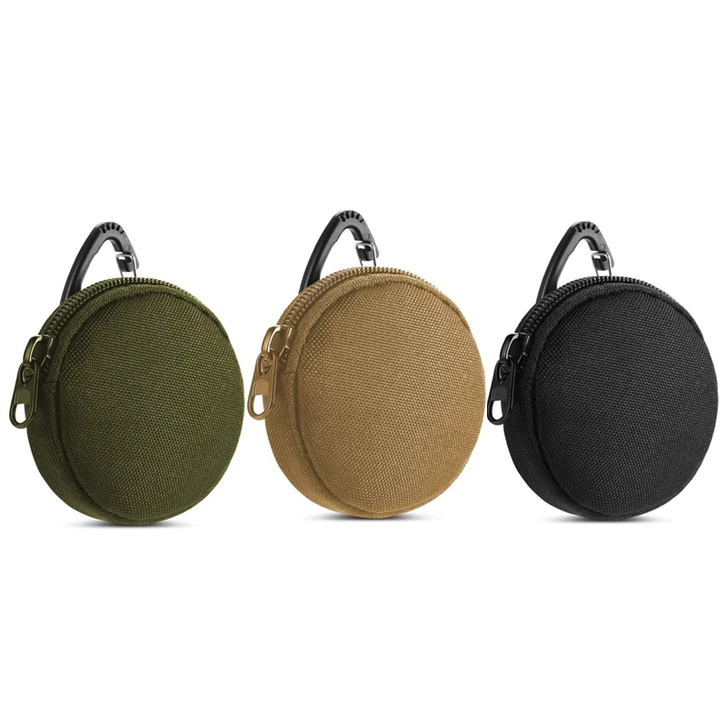 Mini Key Wallets Holder Tactical Bag Phone Coin Purses Small Travel Kit Pocket Keychain Zipper Case Pack Outdoor Molle EDC Pouch