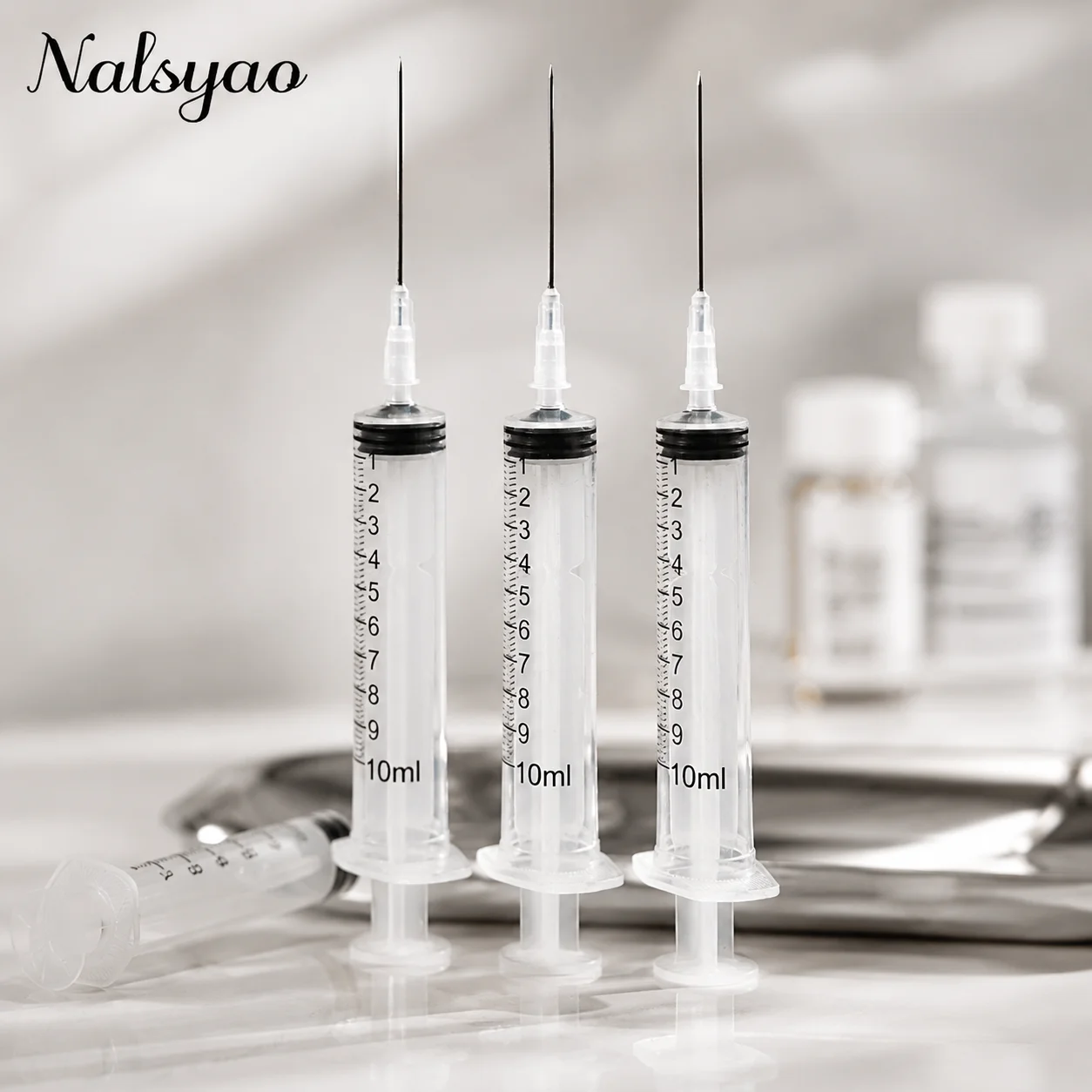 1 Stück/4 Stück Tintenfüllwerkzeug 10ML Spritze für Epson Canon Brother HP Nachfülltinte CISS Tintenpatronen mit 10cm langer Nadel – Detail 3