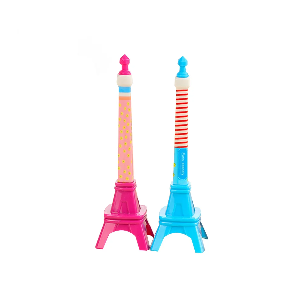 12 Pcs Smooth Writing Ballpoint Pen Eiffel Tower Shape Novelty School Supplies Creative Stationery Kids Pen Writing Instruments