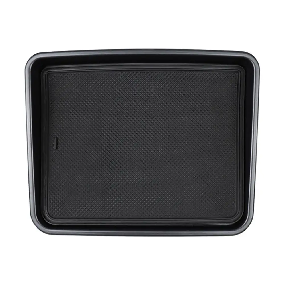 Caja de almacenamiento para consola central de coche, bandeja organizadora con alfombrilla para Suzuki Jimny 2019 2020 2021 2022 2023, accesorios interiores, color negro