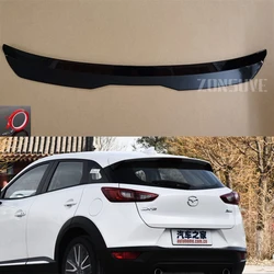 For 2014--2018 Mazda CX-3 Roof Spoiler Rear Wing Body Kit Accessories ABS Plastic SUV Hatchback Universal Gloss Black