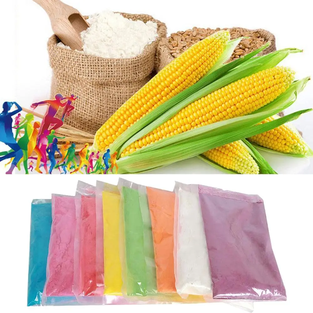 Color Running Powder Color Natural Corn Starch Star Powder Road Running Powder Rainbow Powder Wedding Festival Carnival Powder