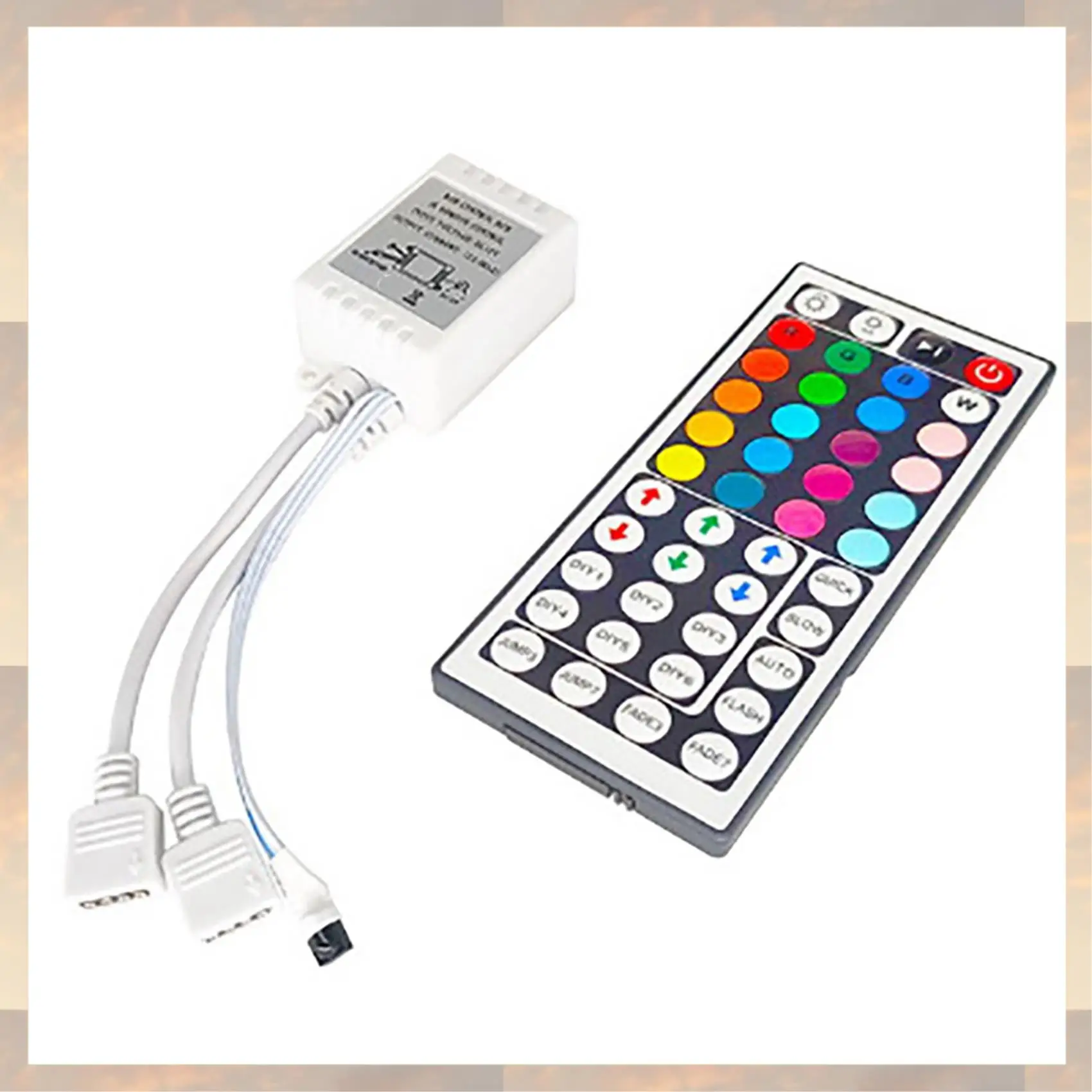 2025 New-2X LED قطاع RGB صندوق التحكم مع جهاز التحكم عن بعد 44 مفاتيح RGB صندوق التحكم 44 مفتاح
