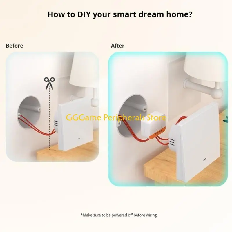 U55B ZBMINI Extreme L2 Zigbee DIY Switch No Neutral Wire Required 2 Way Control