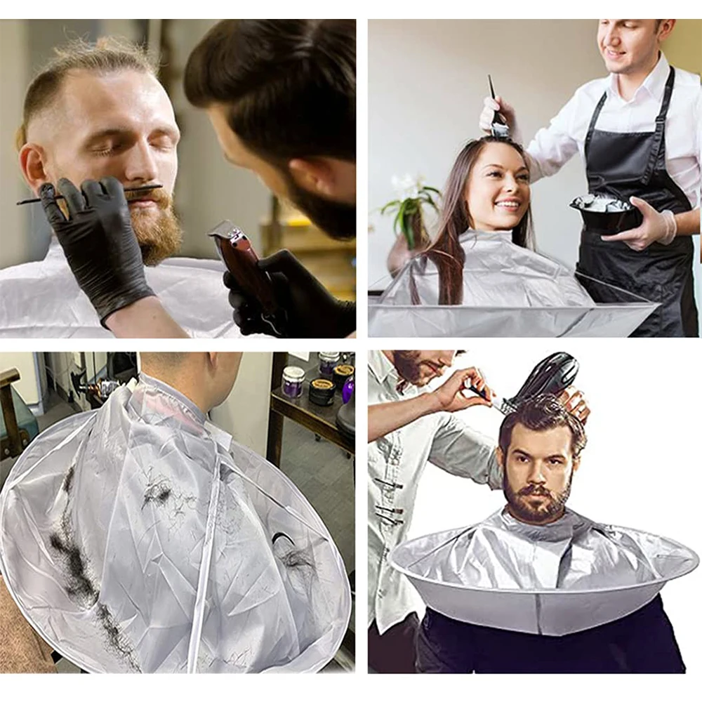 Impermeável barbearia cabo para adultos e crianças, avental para cabelo quebrado, saco de armazenamento para coloração de cabelo, Perm Cape, cabeleireiro, suprimentos do salão