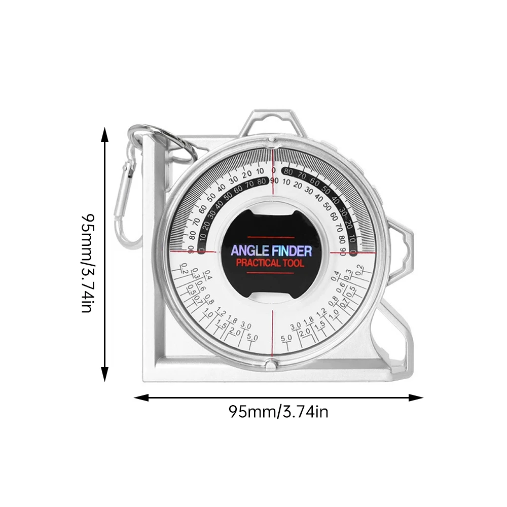 Magnetic Angle Finder Locator Inclinometer Measurement Tool Portable Slope Protractor Inclinometer for Construction Carpenter