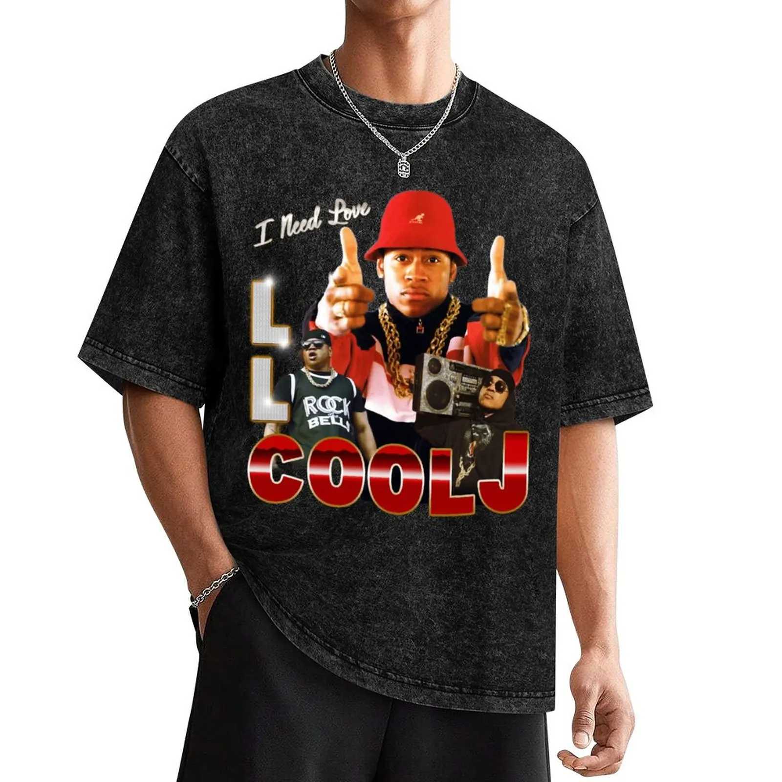 LL Cool J Vintage T-Shirt cotton graphic tees blacks funny t shirts for men